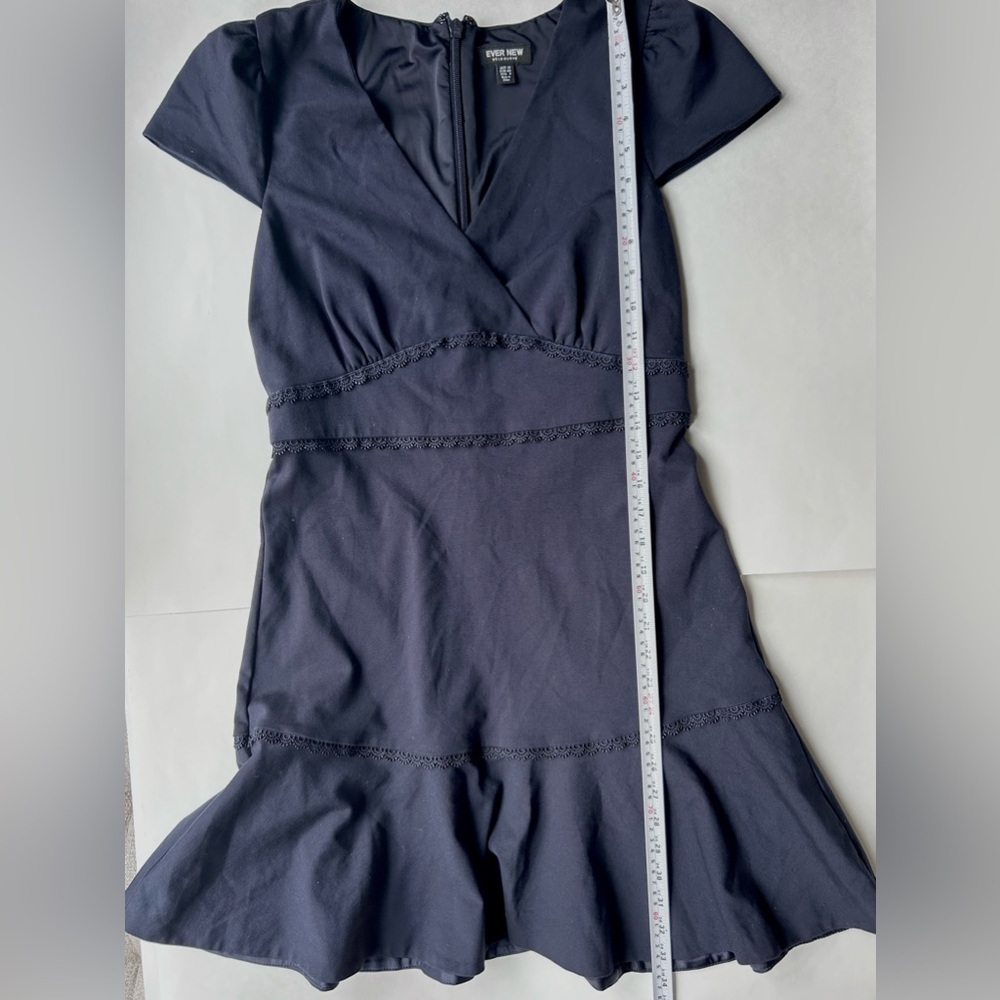 Forever ever New Tasha Ponte Dress navy blue jersey stretch size 8 - Picture 7 of 10